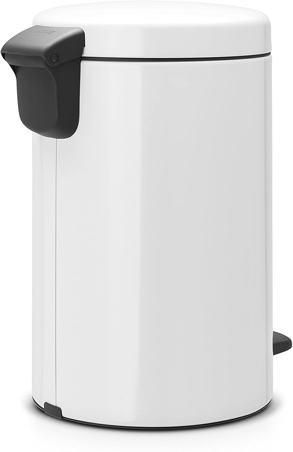 Brabantia 111969 Pedal Bin,12L, Plastic inner Bucket White