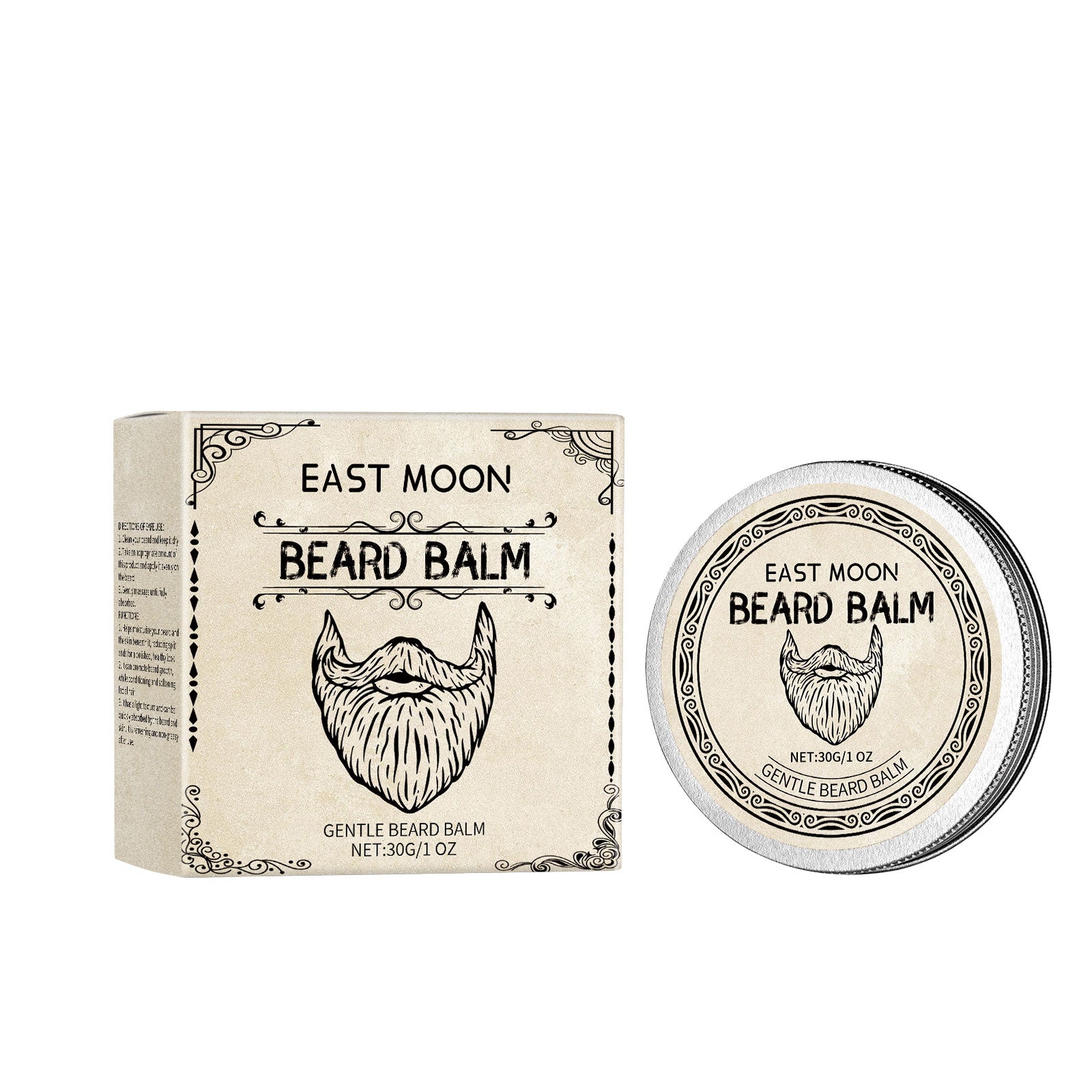 Natural Vanilla Beard Care Wax, Nourishing, Softening, Stylish, Gentle, Fragrance ,30g