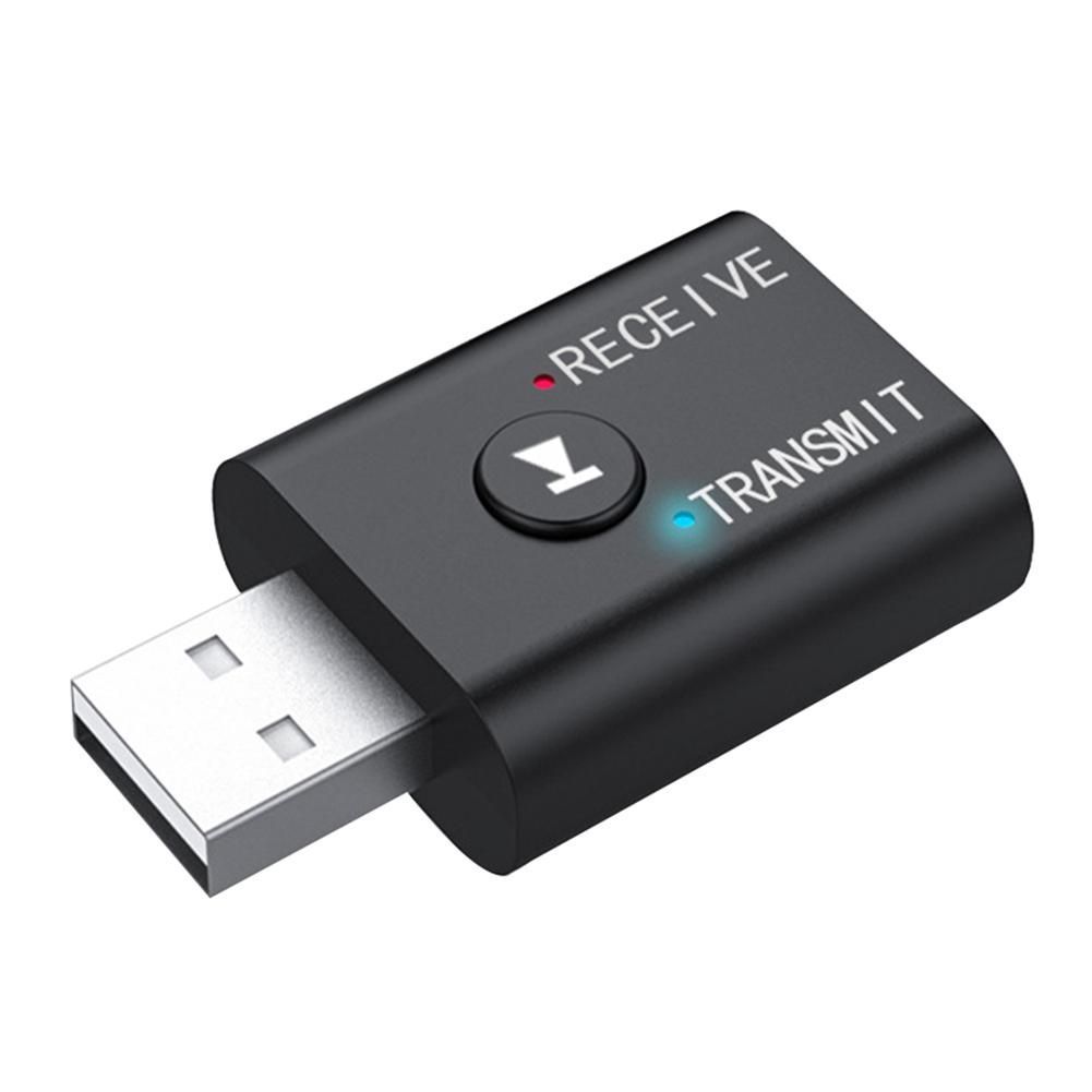2-in-1 USB Bluetooth Audio Transmitter Smart Receiver 3.5mm Adapter For TV PC