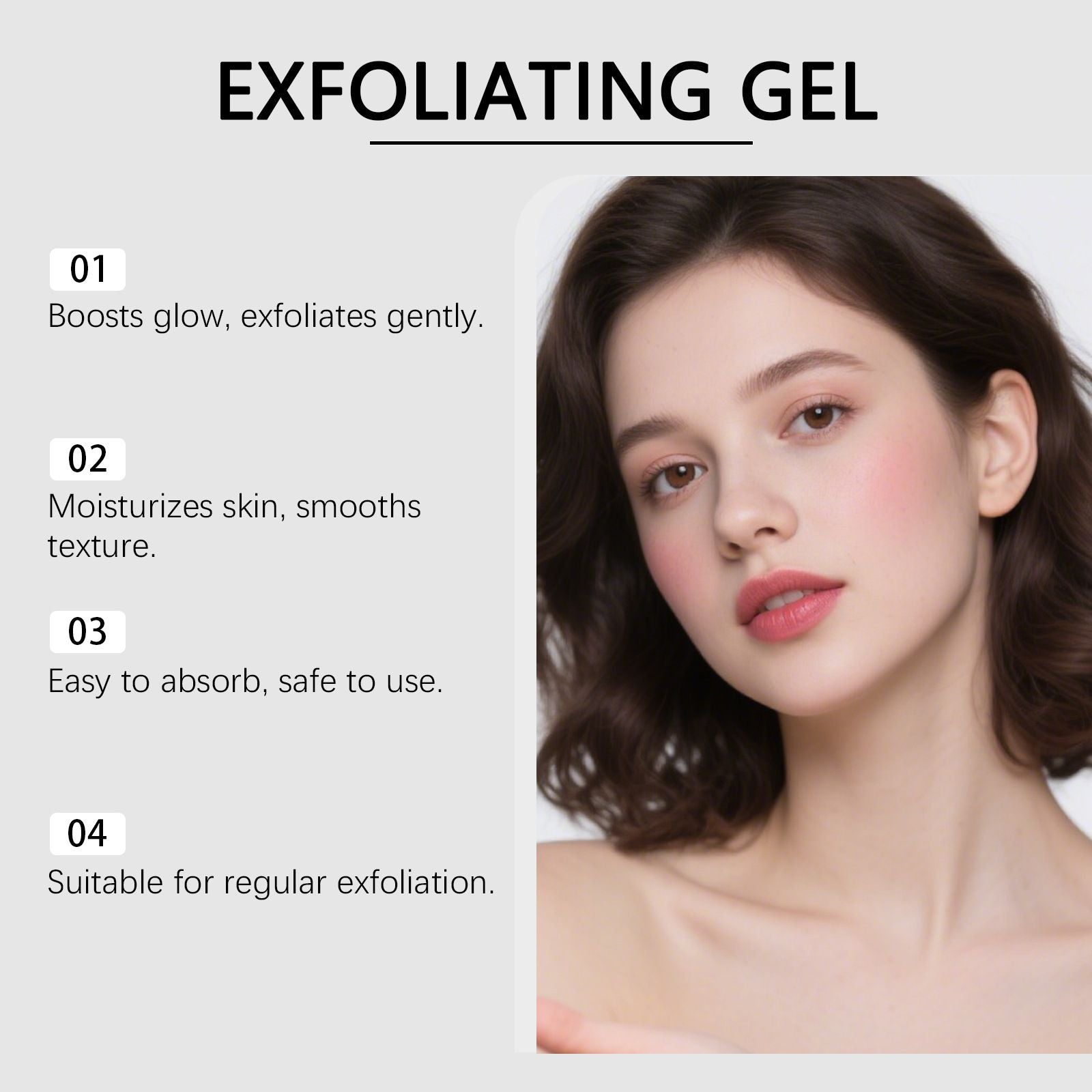 Brown Sugar Face Exfoliating Gel Scrub for Smooth Skin 100g