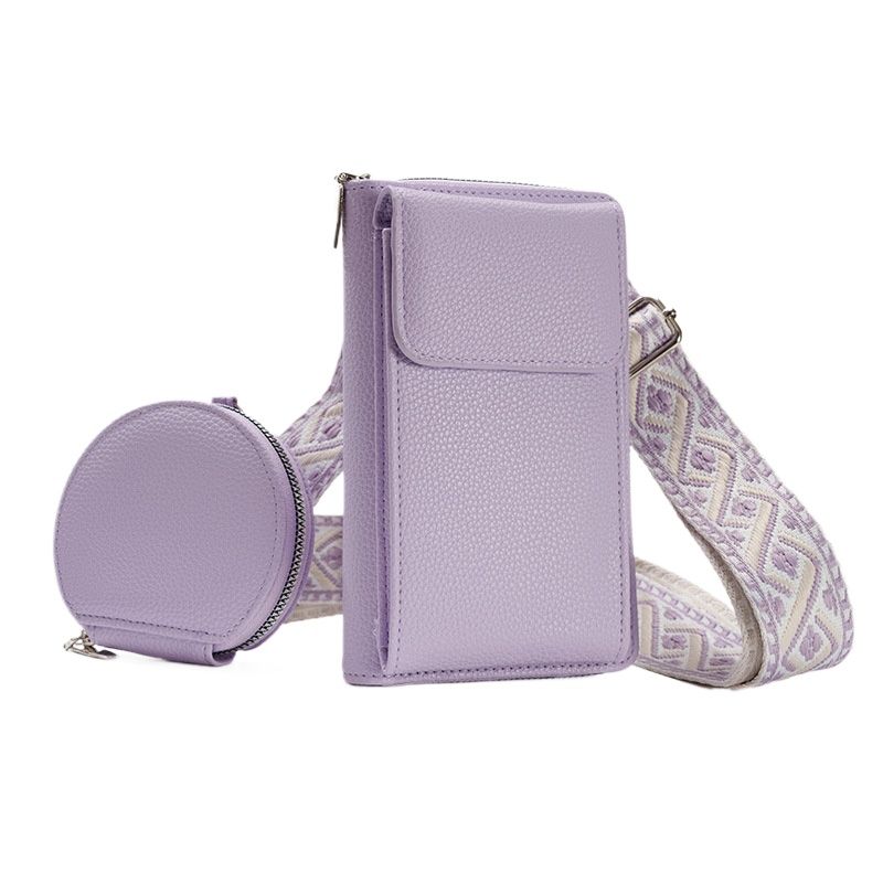 Women Small Crossbody Cell Phone Purse with Detachable Coin Case