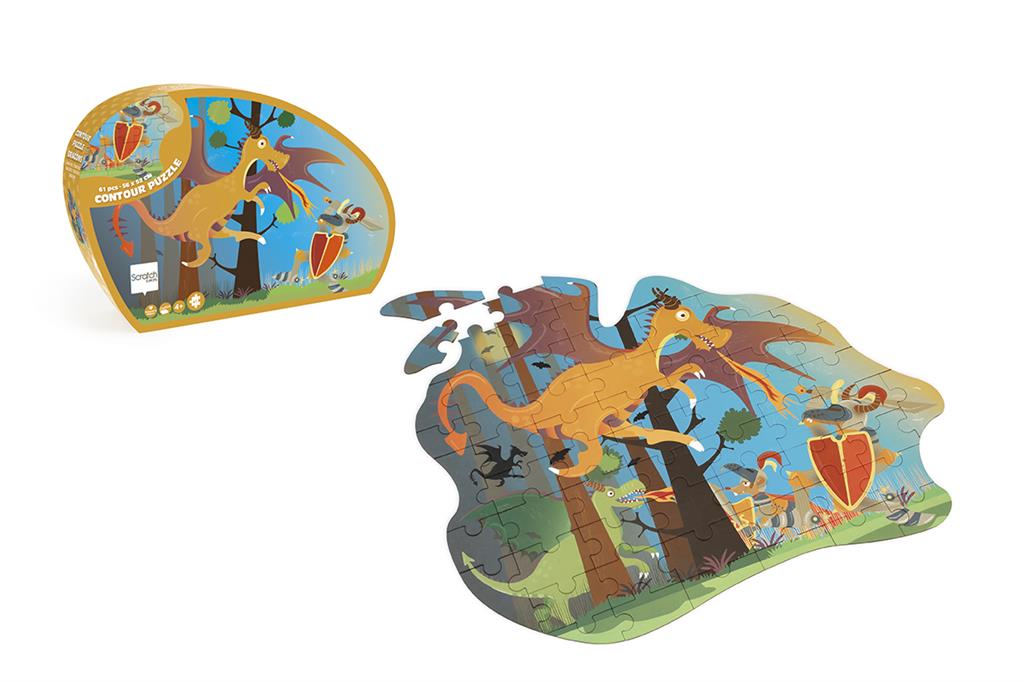 Dragon Contour Puzzle 61 Pieces