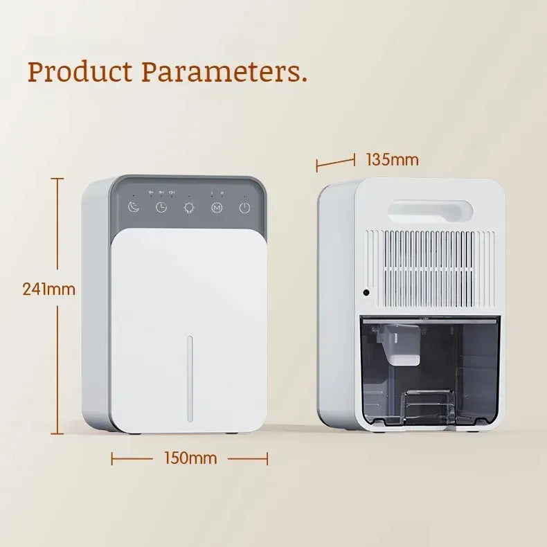 Air Dehumidifier Portable Mute Moisture Absorbers Machine Air Dryer For Home Bedroom Office
