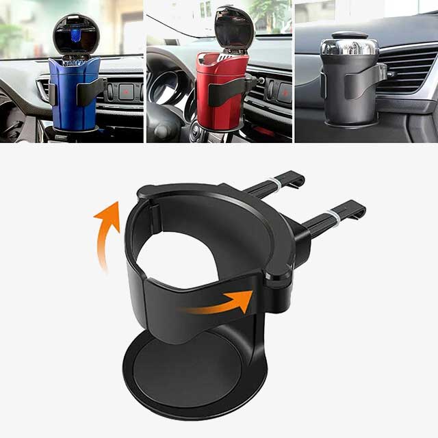 Car Water Cup Holder - Adjustable Auto Drink Holder for Cups, Bottles, and Beverages