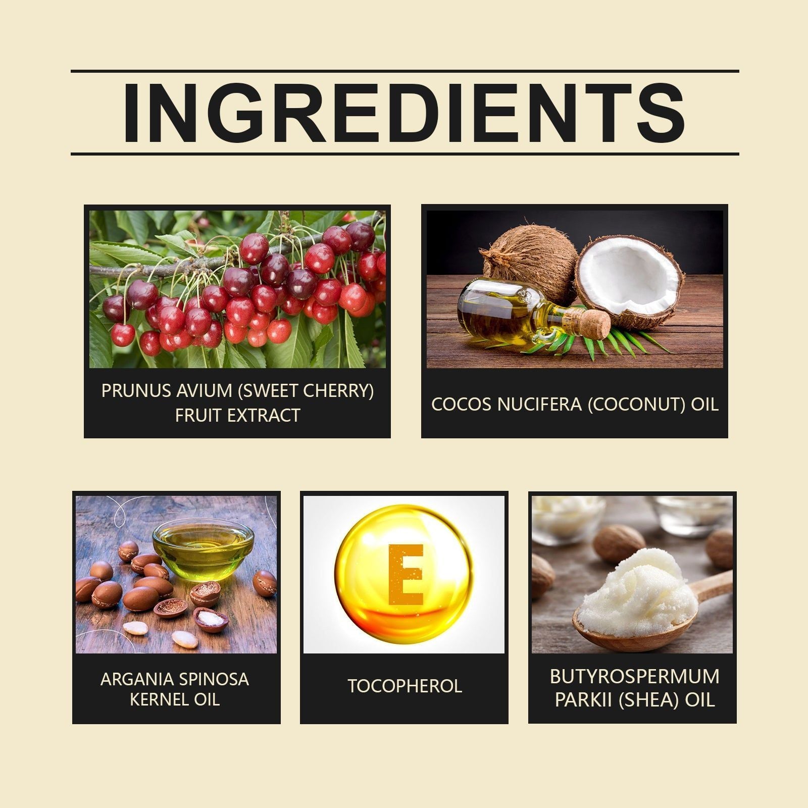 Cherry Moisturizing Cream, Hydrates Nourishes Skin, Non-Sticky, Anti-Aging, Natural Glow ,120g