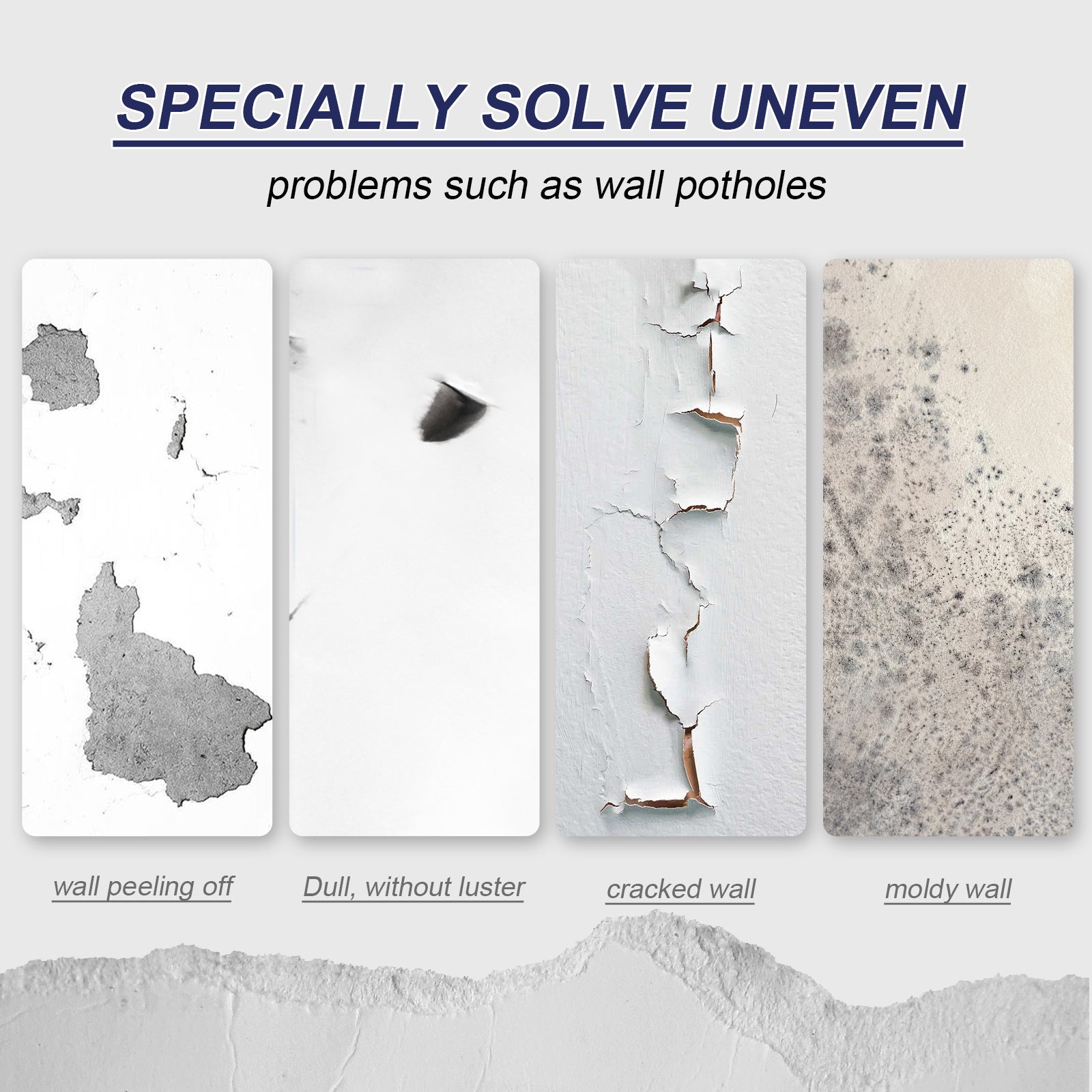 Multi-purpose Wall Repair Cream, Waterproof Crack Fix, Easy Household Wall Renovation ,1set