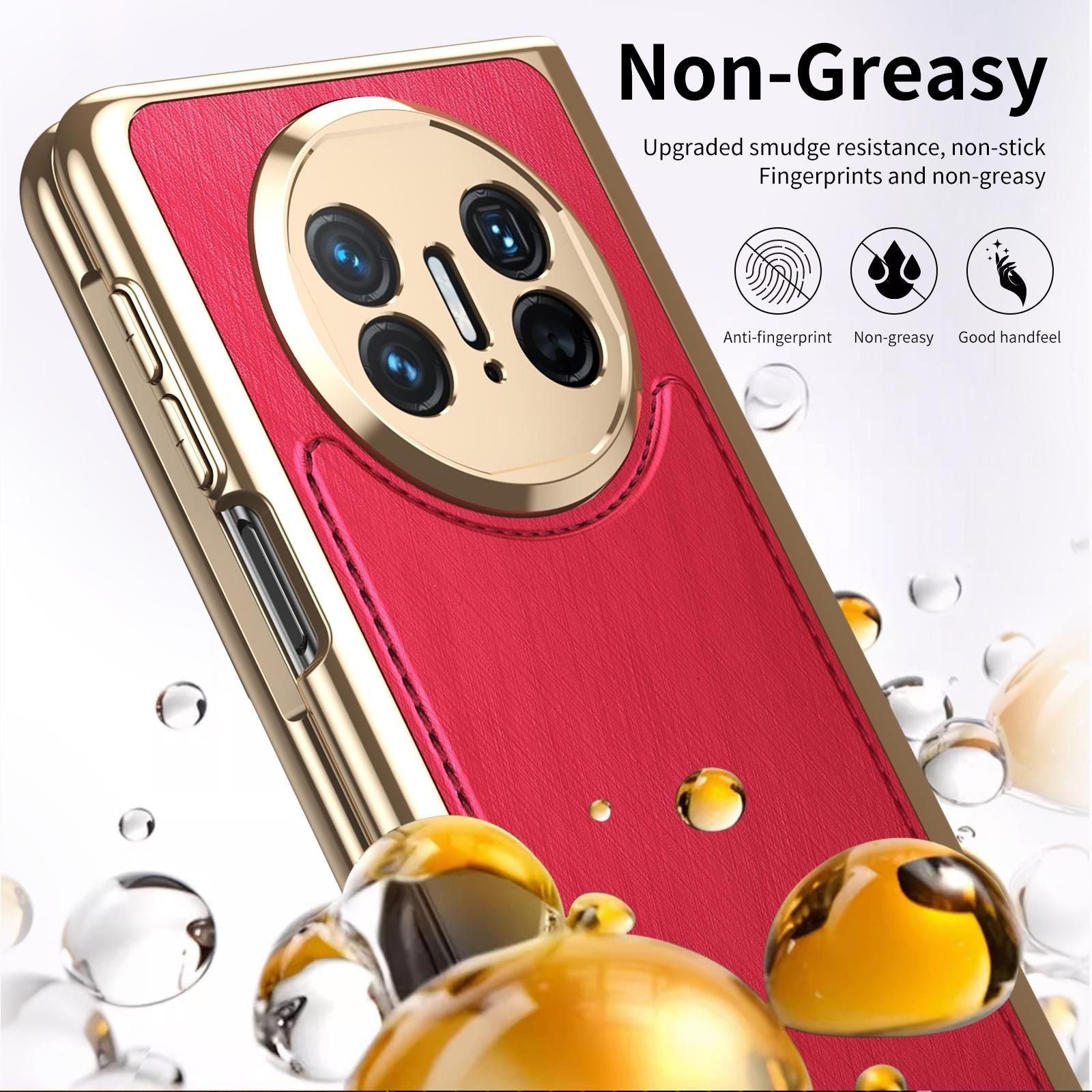 Plating Silver Brocade Case For Huawei Mate X5