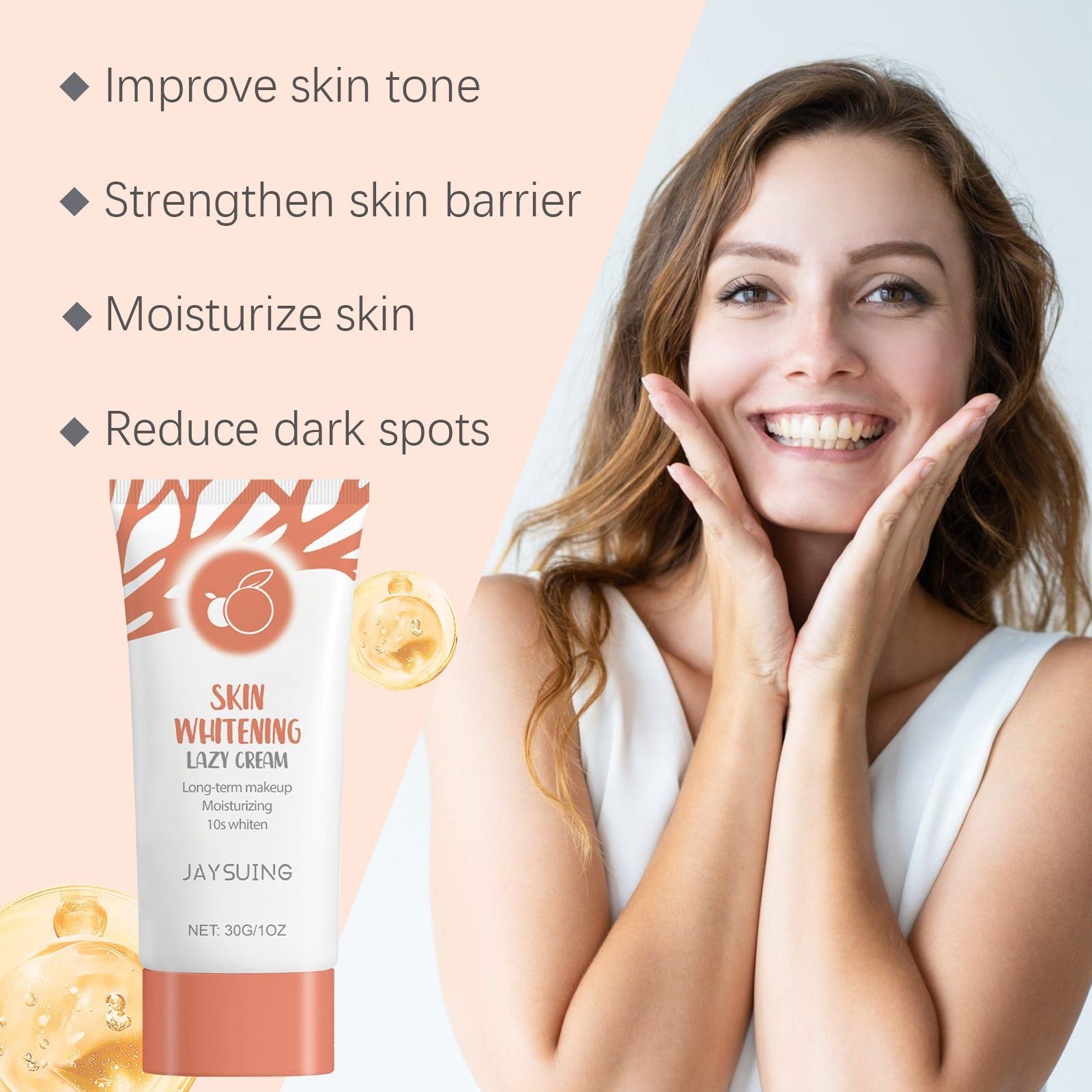 Brightening Facial Care Cream, Hydrating, Reduces Dark Spots, Glowing Skin ,30g