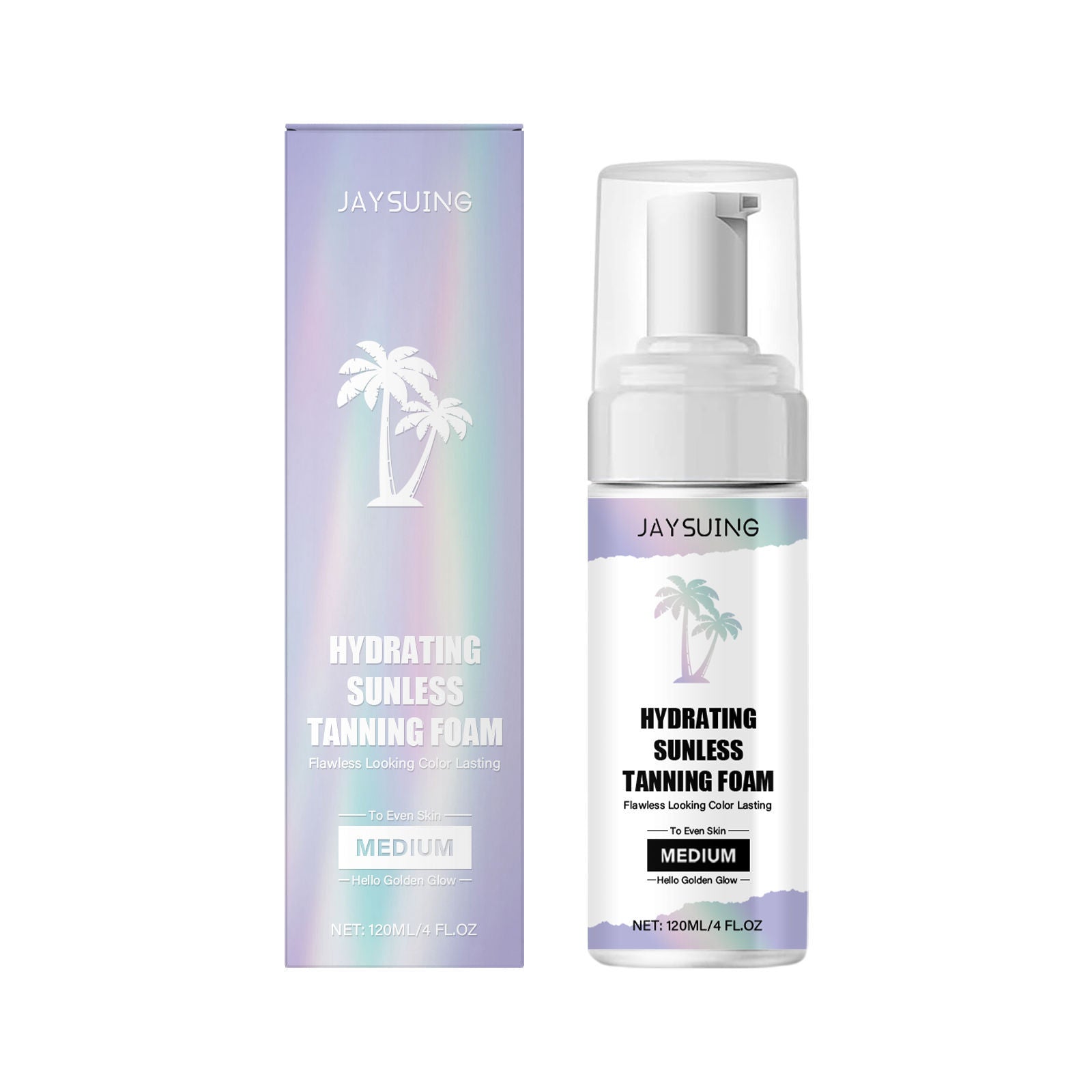Black Aid Series Moisturizing Tanning Mousse, Natural Bronze, Sun-Free, Fast & Nourishing ,120ml