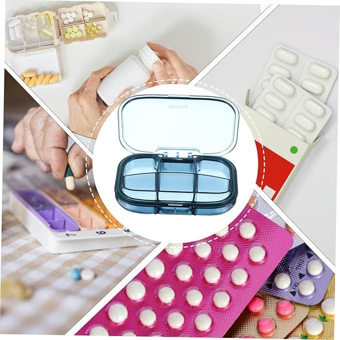 Medicine Storage Box Multi Compartment Organizer for Pills Vitamins