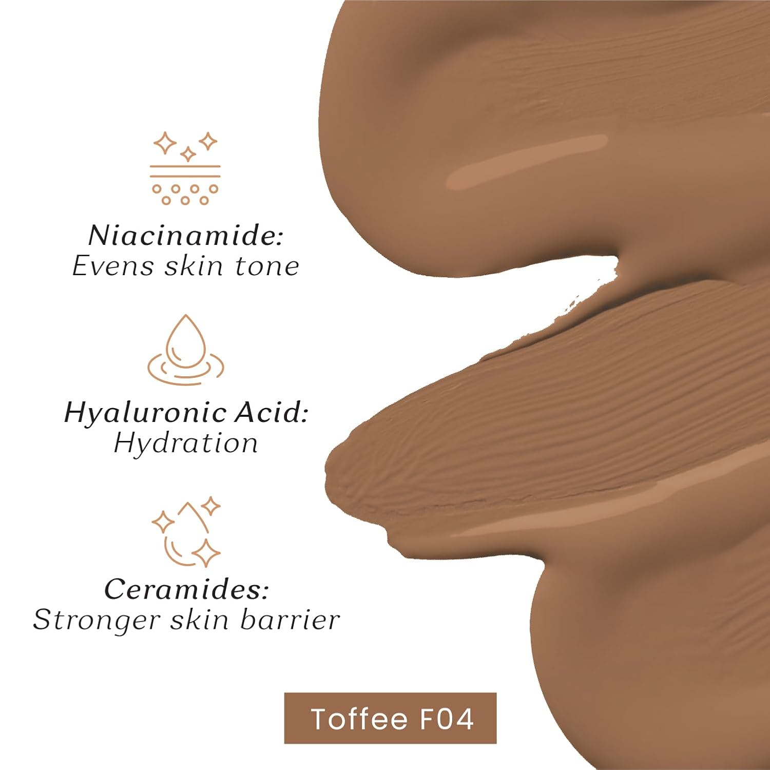 Color Cupid Foundation Toffee F04 30ml