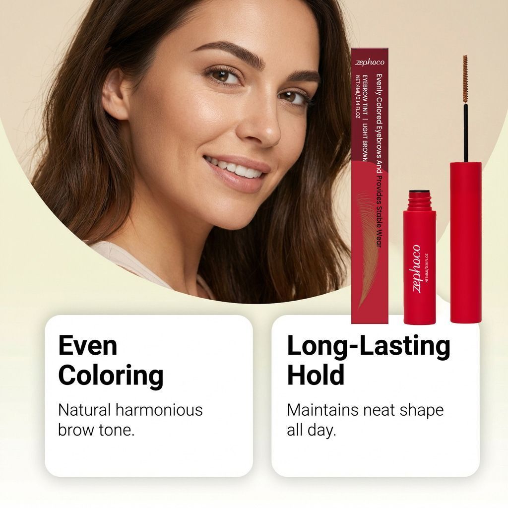 4ml Light Brown Brow Gel with Waterproof and Long Lasting Hold