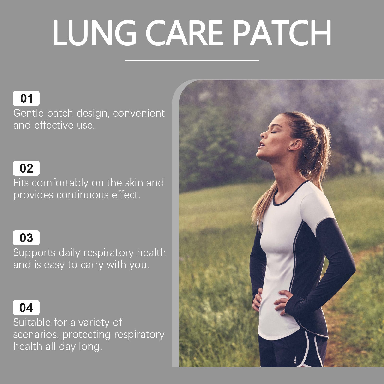 Body Care Patch, Natural Relief for Respiratory Comfort, Daily Skin Care ,20pcs