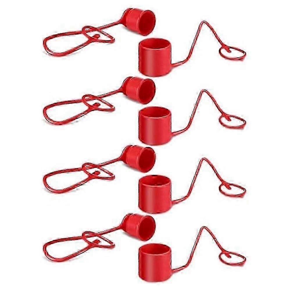 4 Sets Hydraulic Coupler Dust Cap and Plug Covers