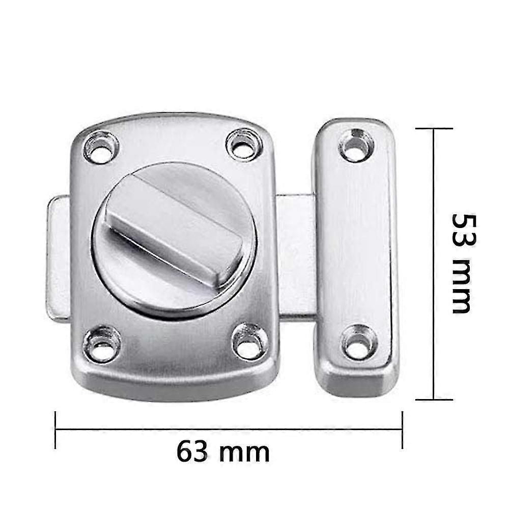 Stainless Steel Door Latch Lock for Bathroom/Cabinet - Anti-Theft Zinc Alloy Bolt for Home & Office Security