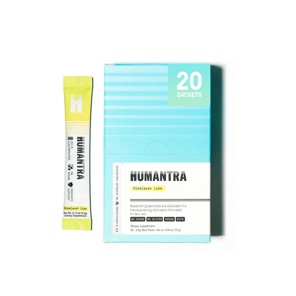 Humantra Electrolyte Himalayan Lime 72 جم عبوة من 2 (40 كيس)