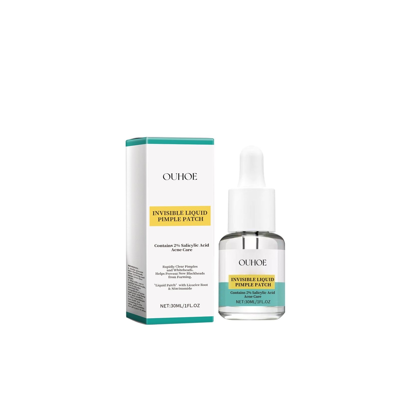 Reduce Acne Blackheads Pore Essence, Clear Skin, Gentle Formula for All Skin Types ,30ml