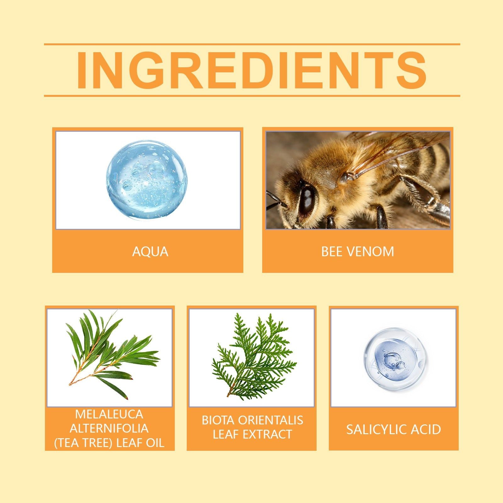 Bee Venom Skin Care Cream, Soothes Itchy Skin, Nourishing Moisturizer, Gentle Formula ,100g
