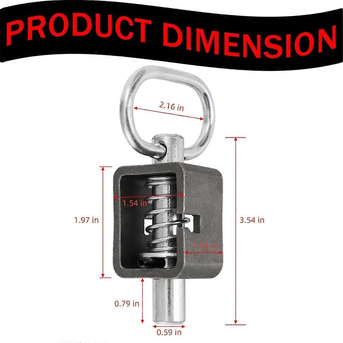 4 Pack Heavy Duty Spring Latches for Trailer Gate Lock Systems