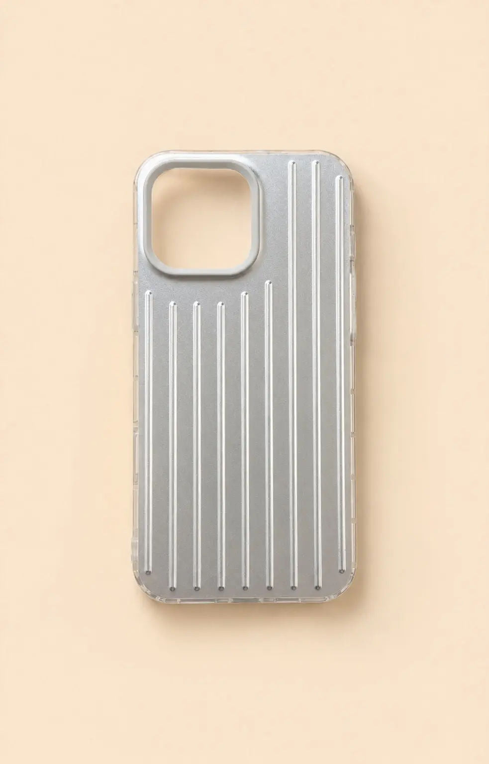 Silver Stripped Phone Case