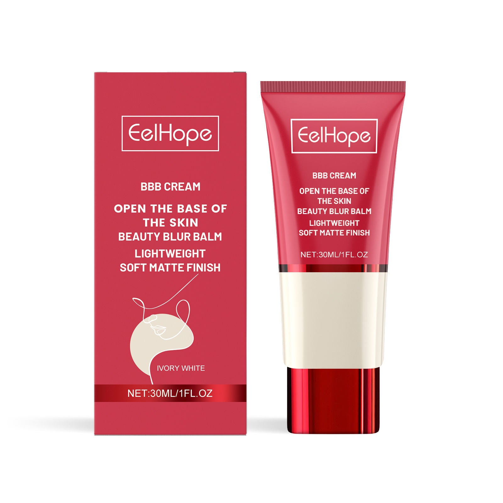 BB Cream Moisturizing, Natural Concealer, Long-Lasting, Oil Control, Glow ,30ml