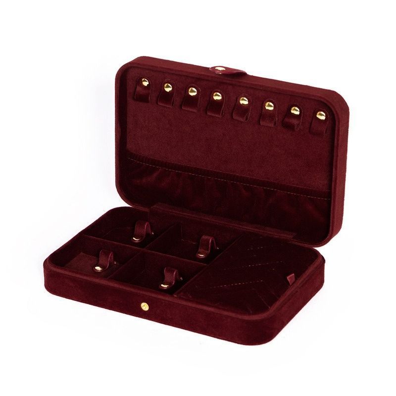Jewelry Box Premium Velvet Travel Jewelry Organizers Storage Case for Necklace Bracelet