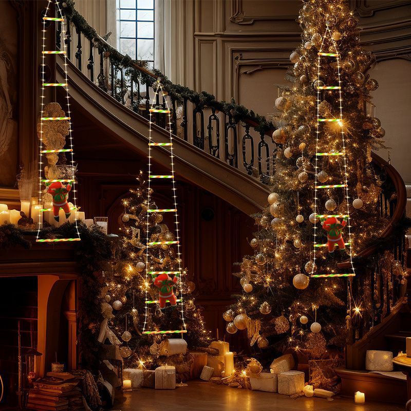 LED Christmas Lights Outdoor Christmas Decorations Ladder Lights