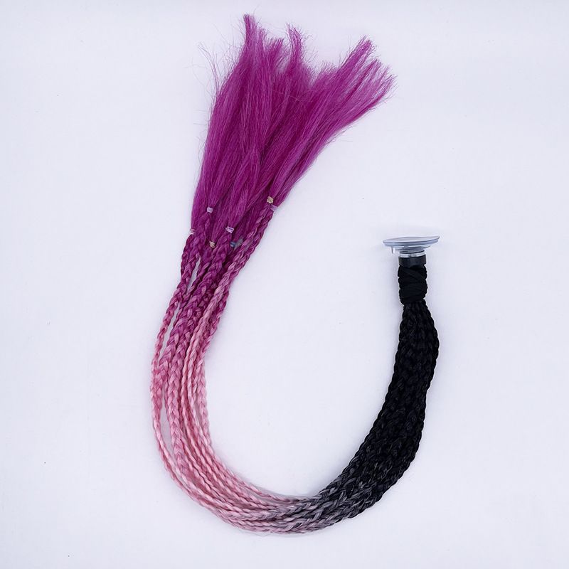 Motorcycle Helmet Decoration Braids Helmet Pigtails Ponytails For Cycling