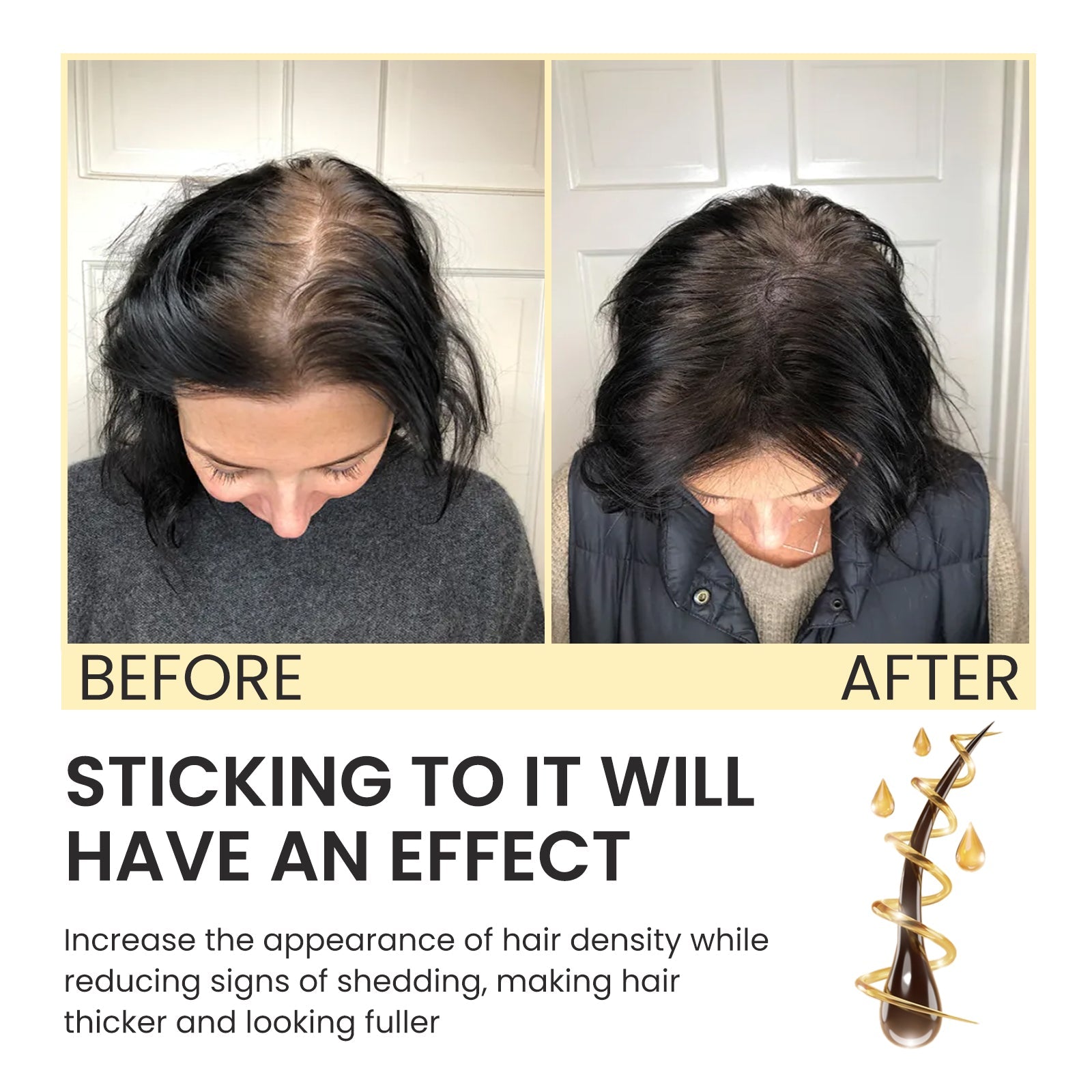Biotin Hair Serum for Thick Hair, Hair Growth, Moisturizing Treatment, Strong Roots ,30ml