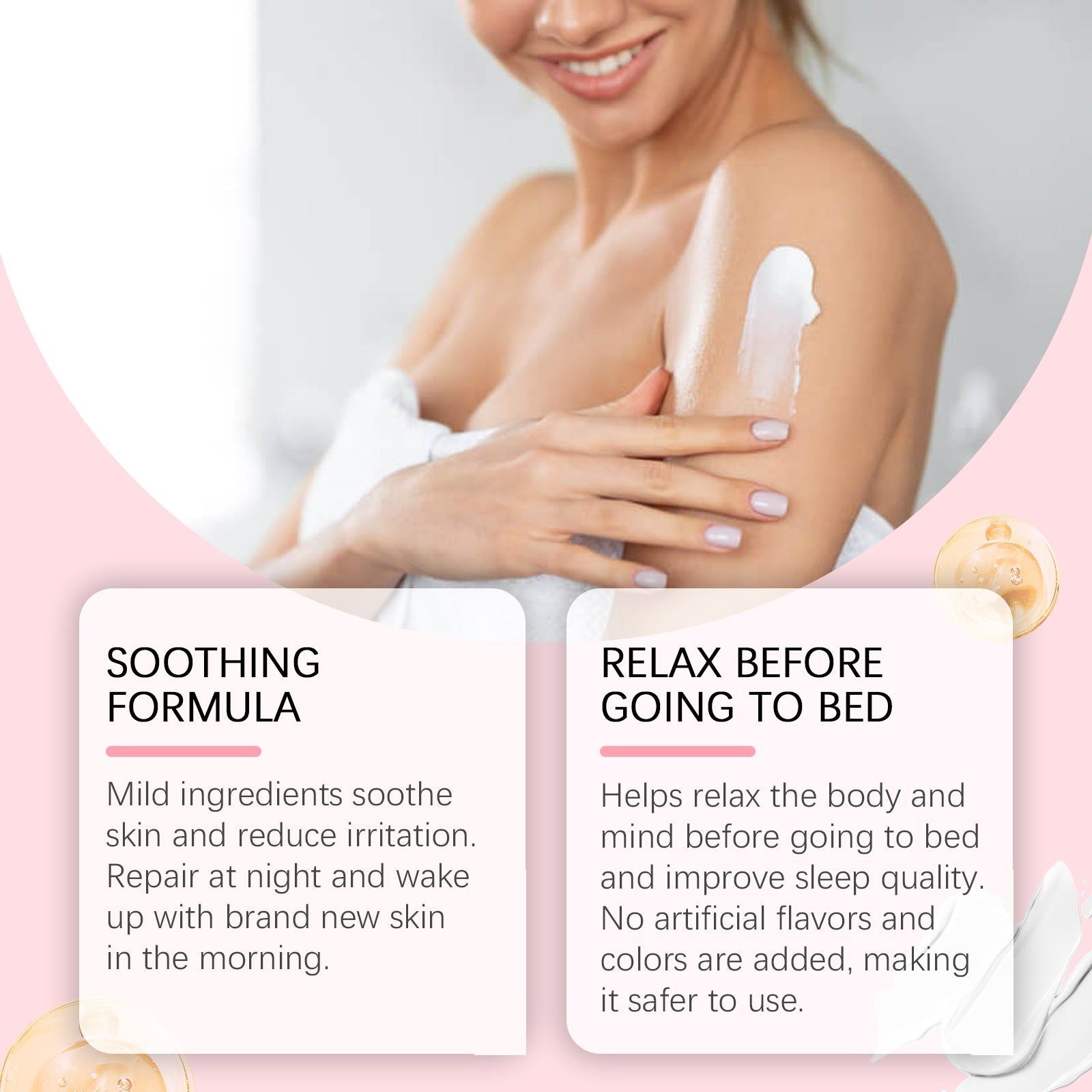 Bedtime Lotion, Deeply Hydrating, Moisturizing, Relaxing Sleep Aid ,100g