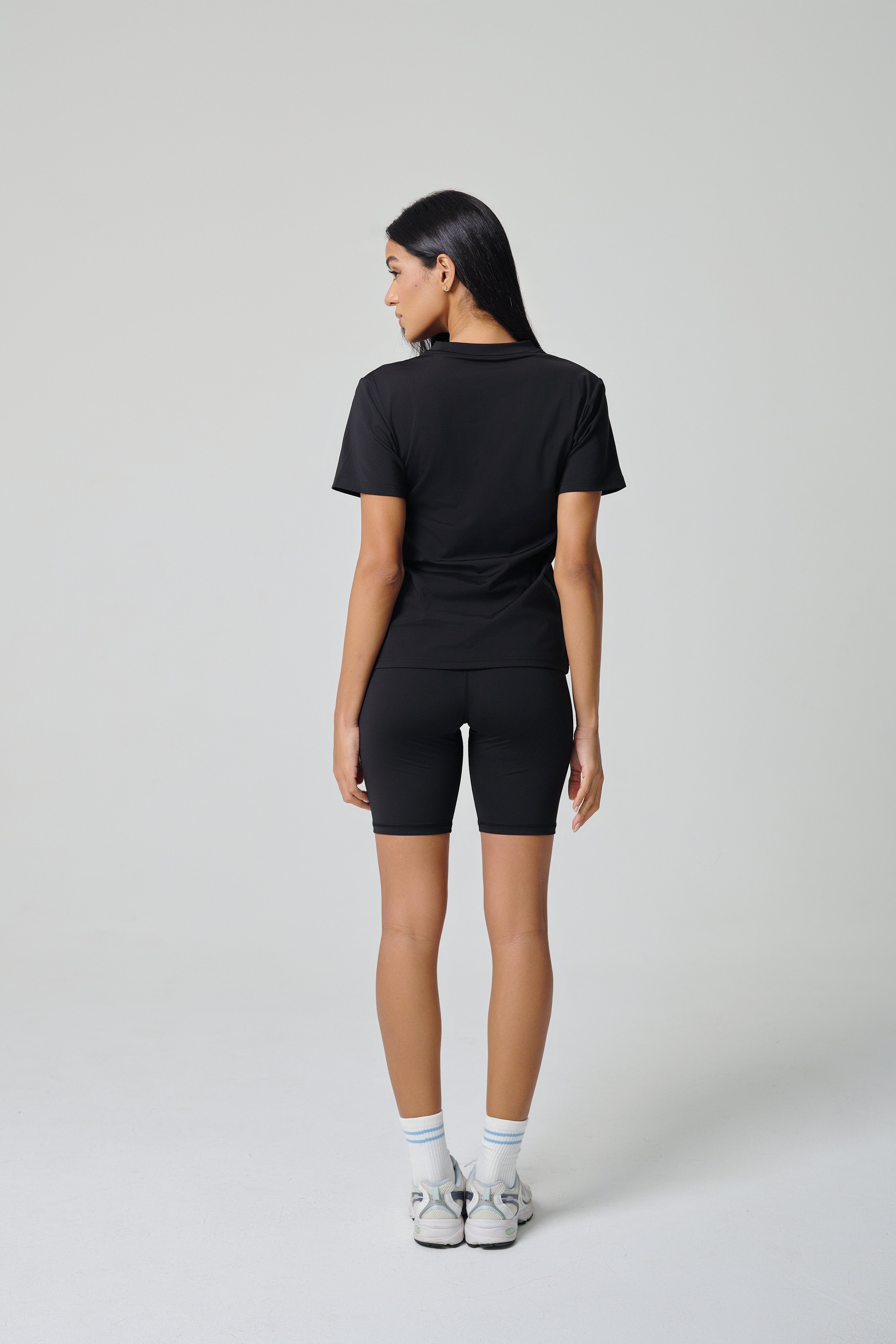 Women Biker Shorts - Black