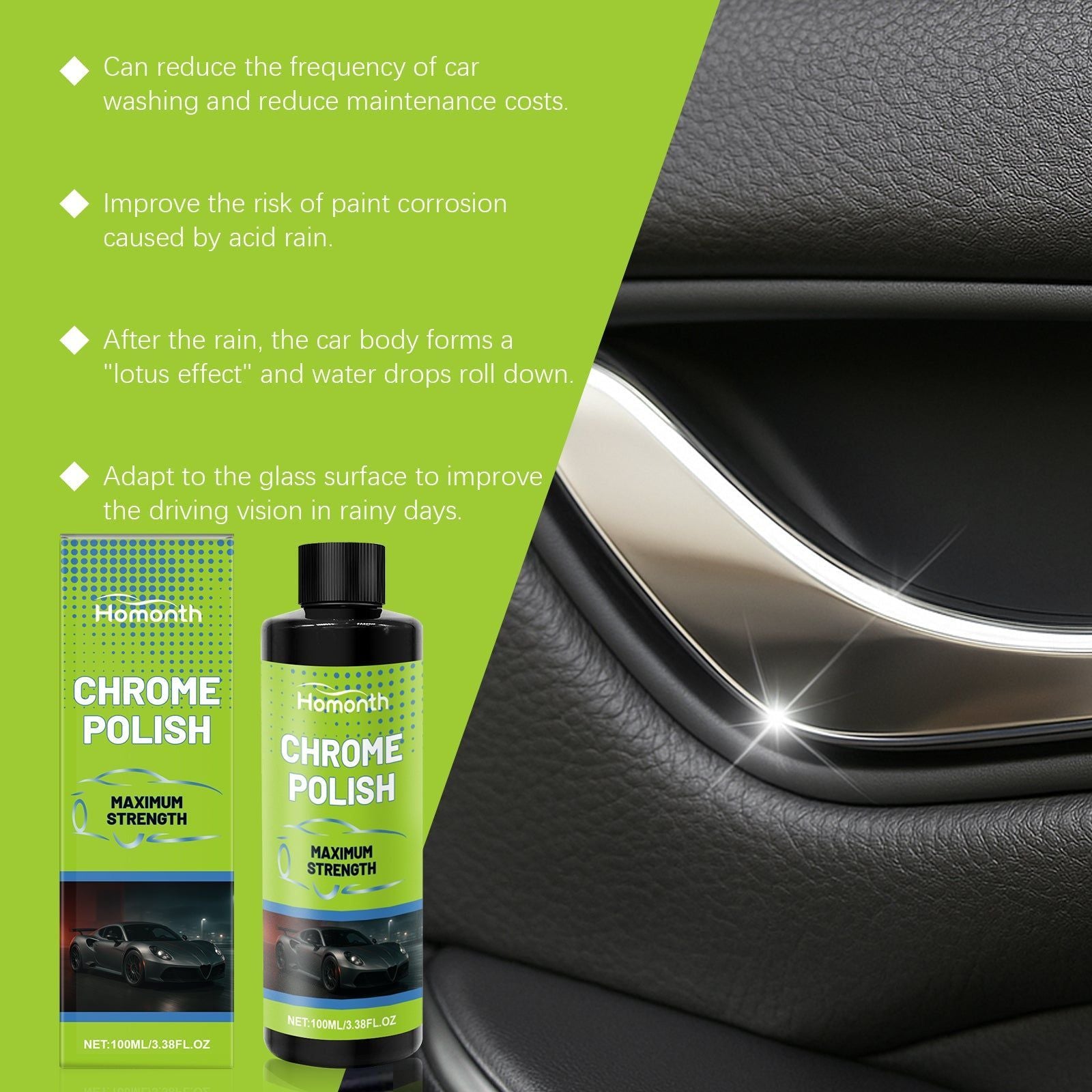Car Metal Polishing Protective Agent, Car Cleaning, Scratch Removal, Shine & Protection ,100ml