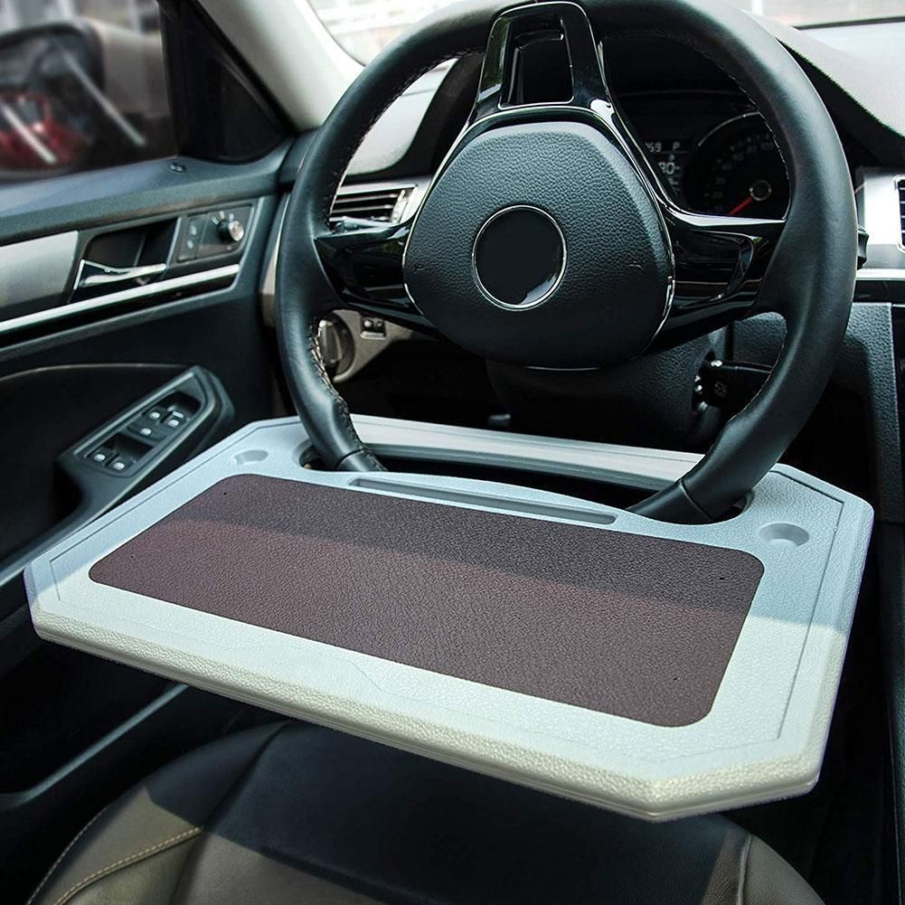 Car Steering Wheel Desk Multi-Function Storage Table Tray Food Drink Stand Holder Laptop Desk