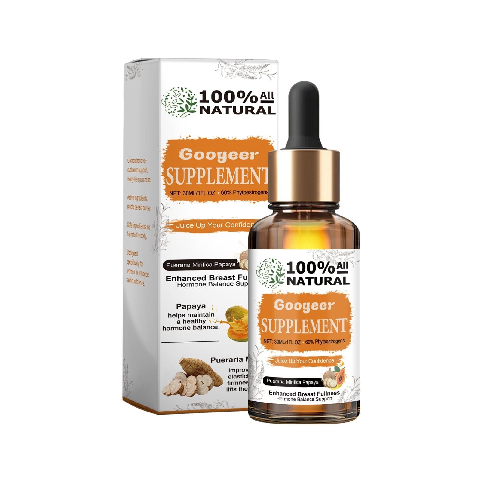 Boost Energy and Body Care with Pueraria Mirifica Papaya Supplement for Women ,30ml
