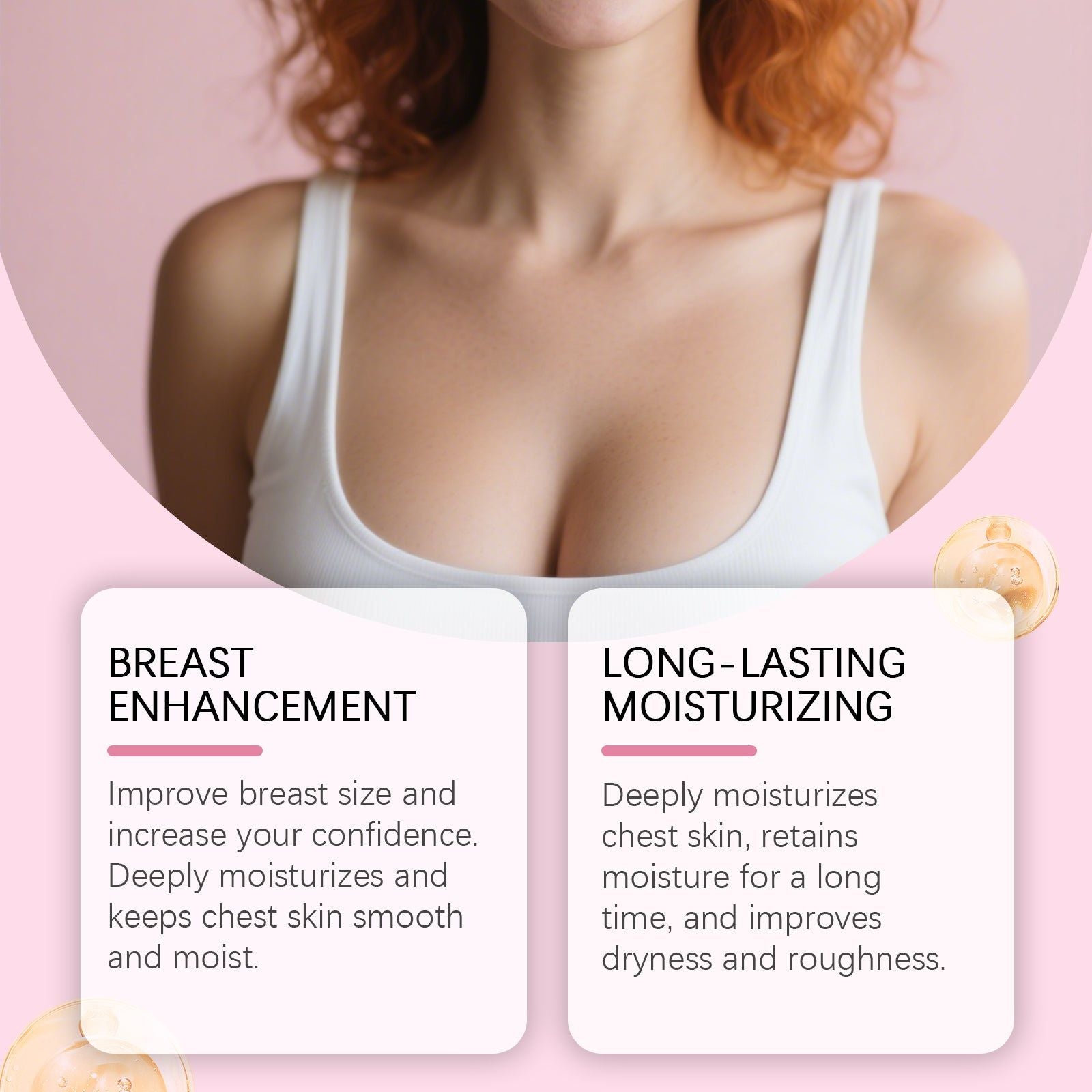 Chest Care Oil, Boost Elasticity, Moisturize, Enhance Confidence, Natural Beauty ,100ml