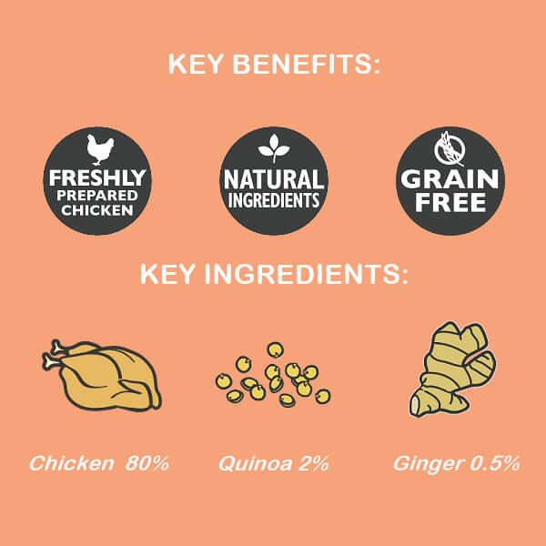 Lily's Kitchen Chomp-Away Chicken Bites Dog Treats  70gms