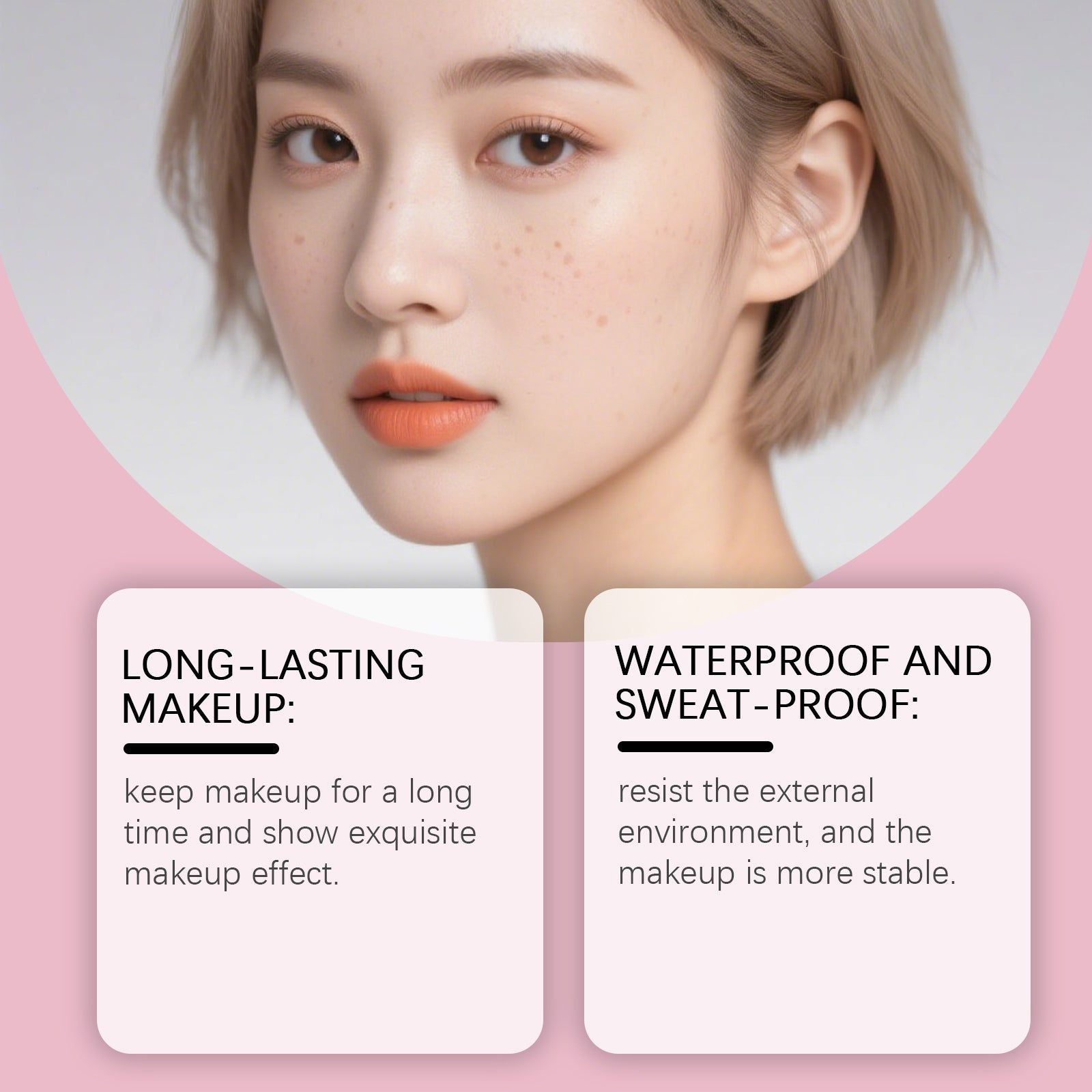 Clear Setting Spray, Long-Lasting Matte Makeup Fixer, Hydrating, Smudge-Proof ,100ml