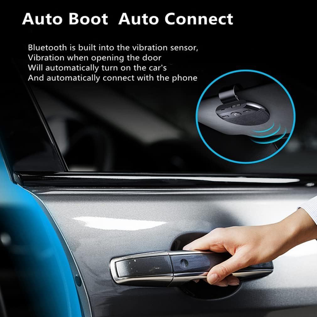 Hands Bluetooth Car Speaker with Visor Clip for Cars Phone Speaking