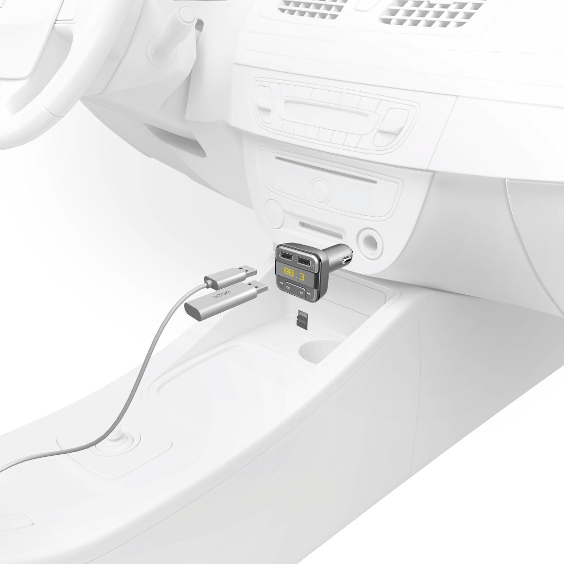 Hama 14156 FM Transmitter with Bluetooth® Function