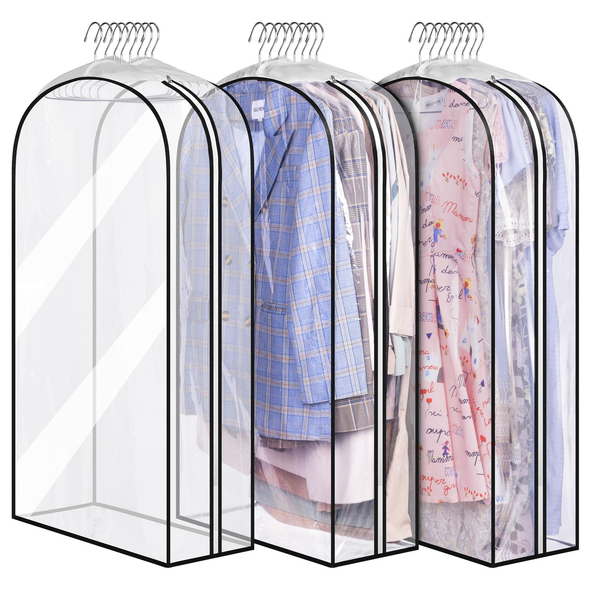 Clear Zippered Garment Bags