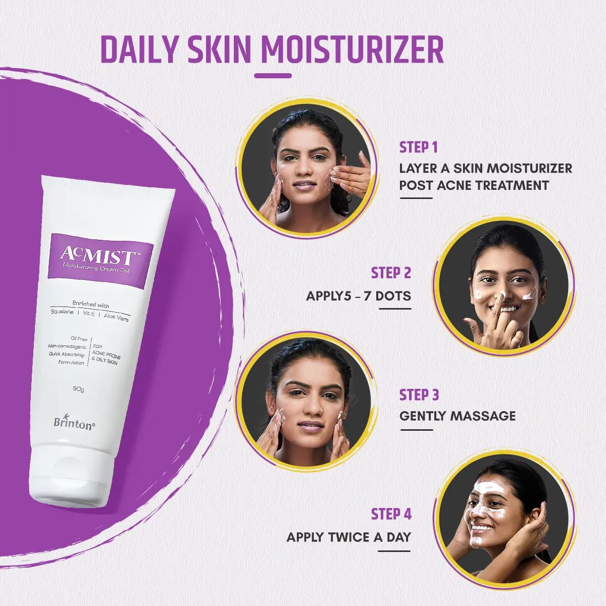 Brinton ACMIST MOISTURISING GEL-100GM