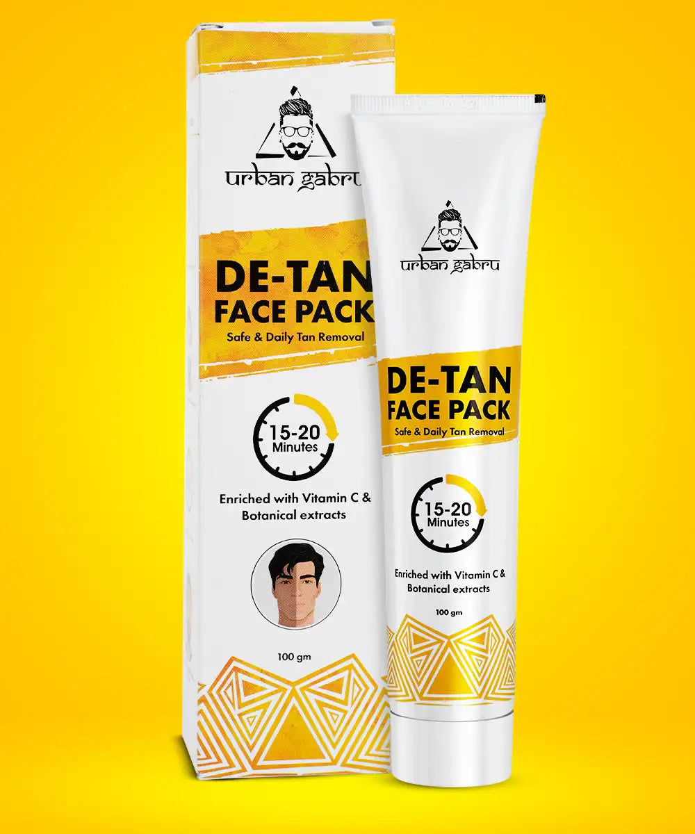 Urban Gabru De-tan face Pack 100gm Tan Removal Face Pack in 10 mins