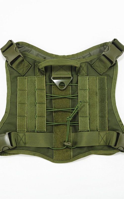 Tactical Dog Harness Nylon Handle Adjustable Training Harness Pet Working Vest
