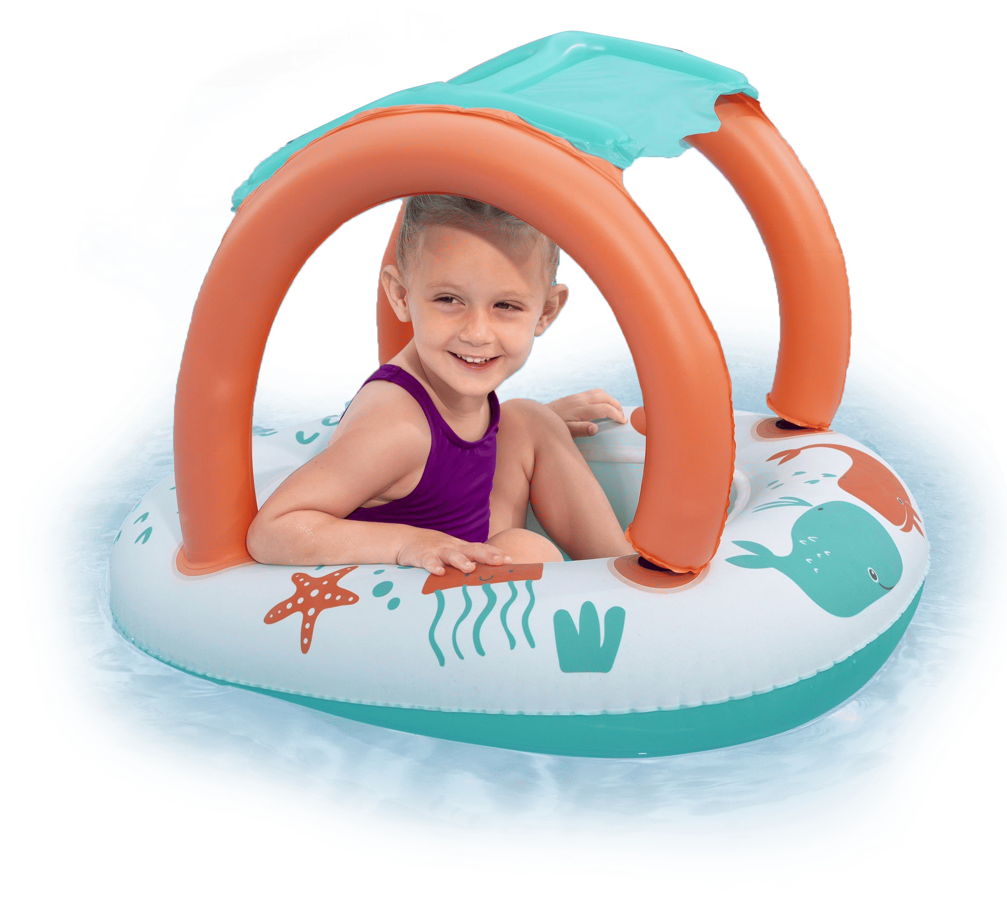 BWAY UVCARE BABYSEAT SEA ANIMALS 84X67