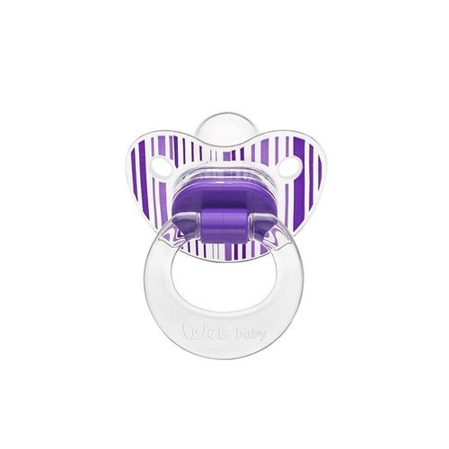 Weebaby Transparent Patterned Orthodontic Soother No.2, Code 837