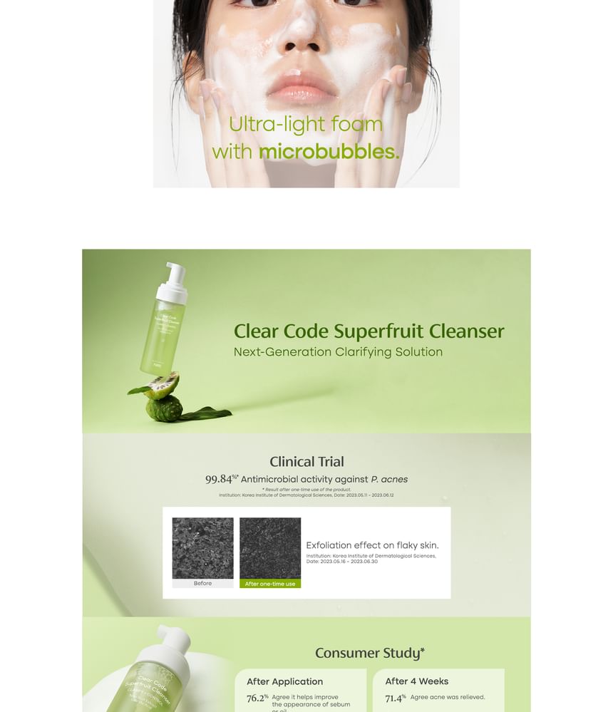 PURITO Clear Code Superfruit Cleanser [150ml]