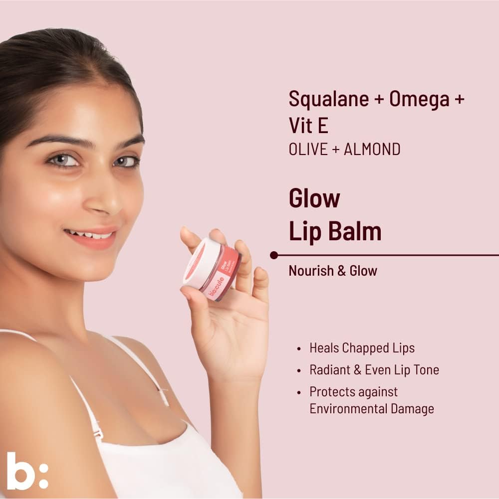 مرطب الشفاه Biocule Glow: سكوالين + أوميغا + فيتامين E 12 جم