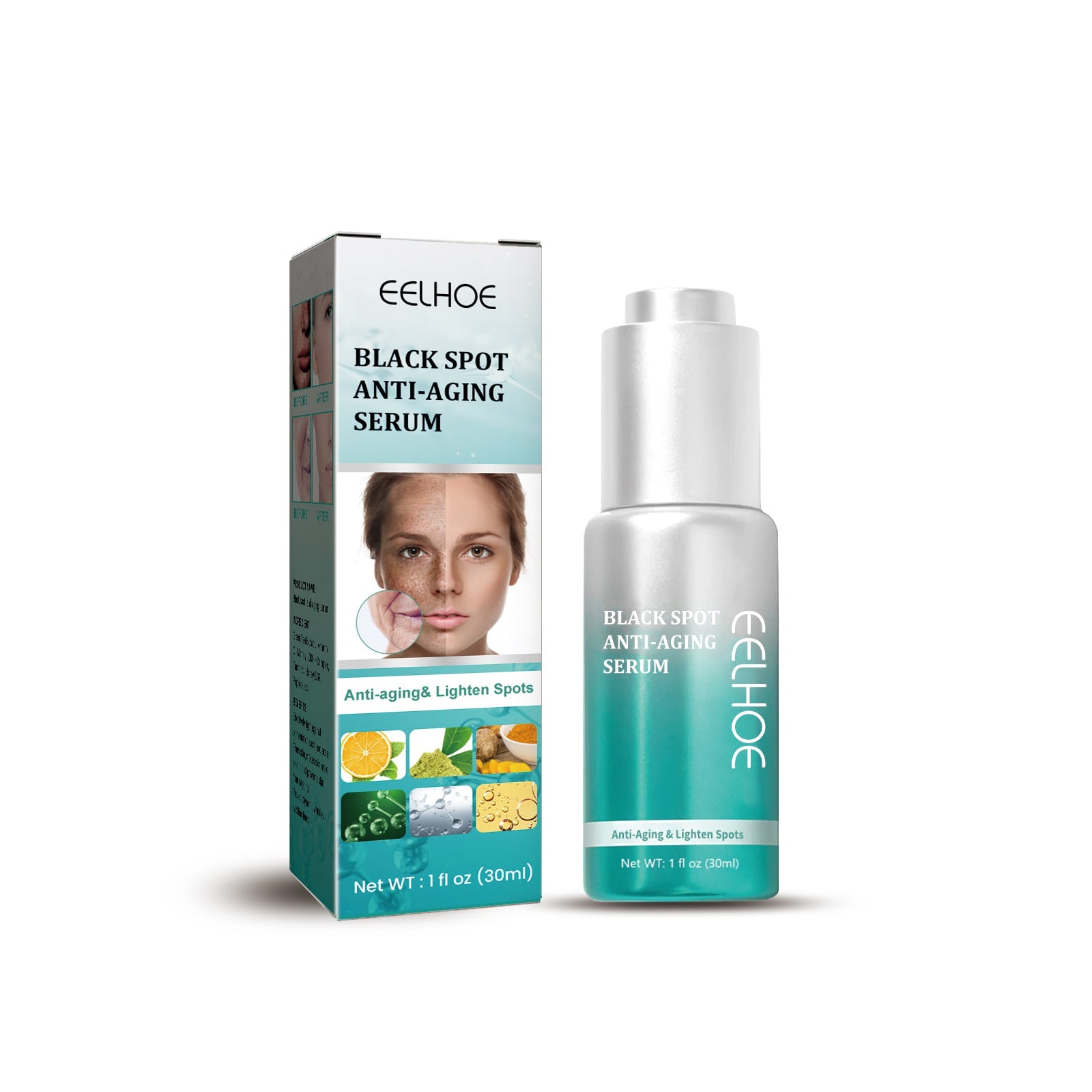 Dark Spots & Fine Lines Serum, Naturally Moisturizes, Fades Pigmentation, Anti-Aging ,30ml