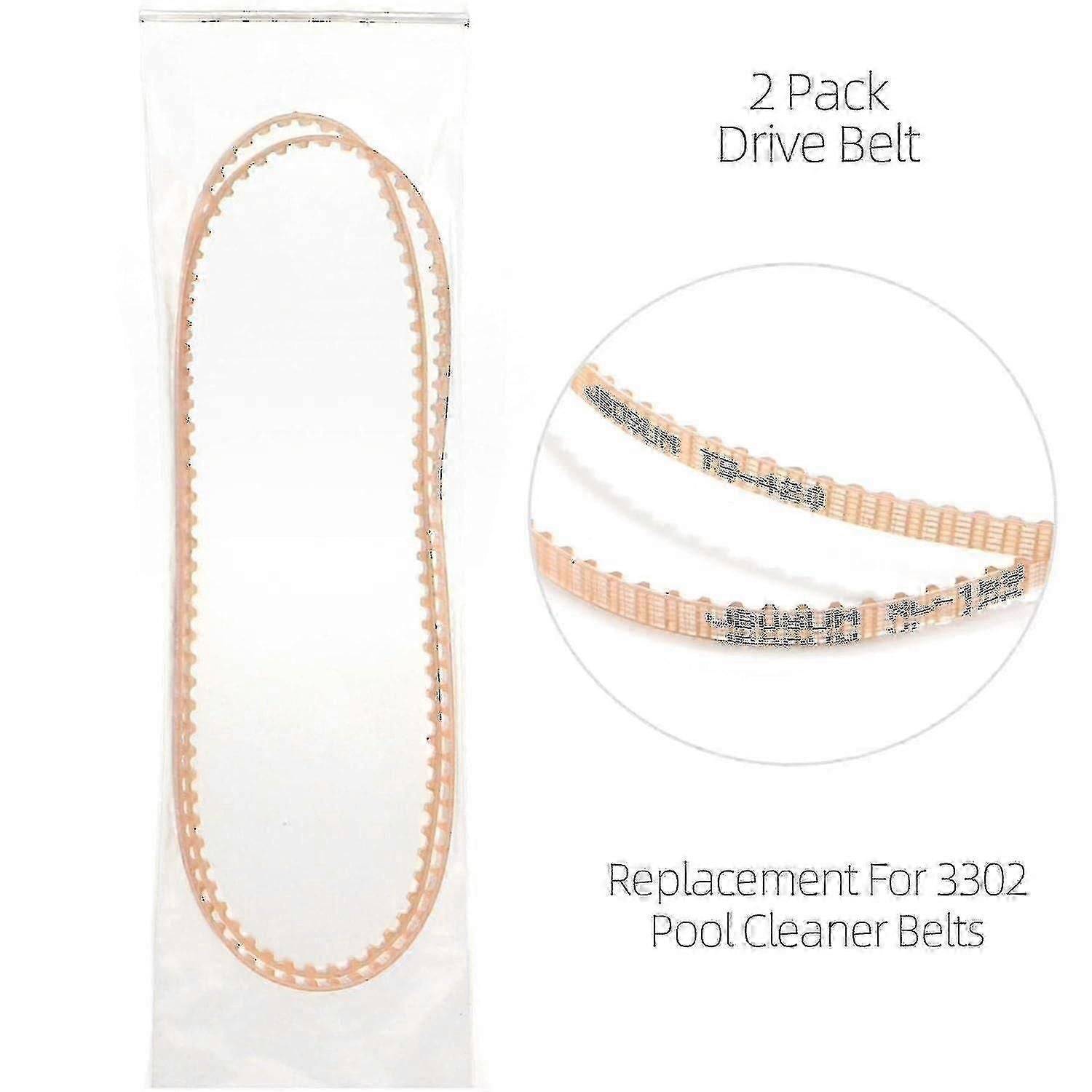 2 Pack Pool Cleaner Drive Belts Replacement Set for Aquabot