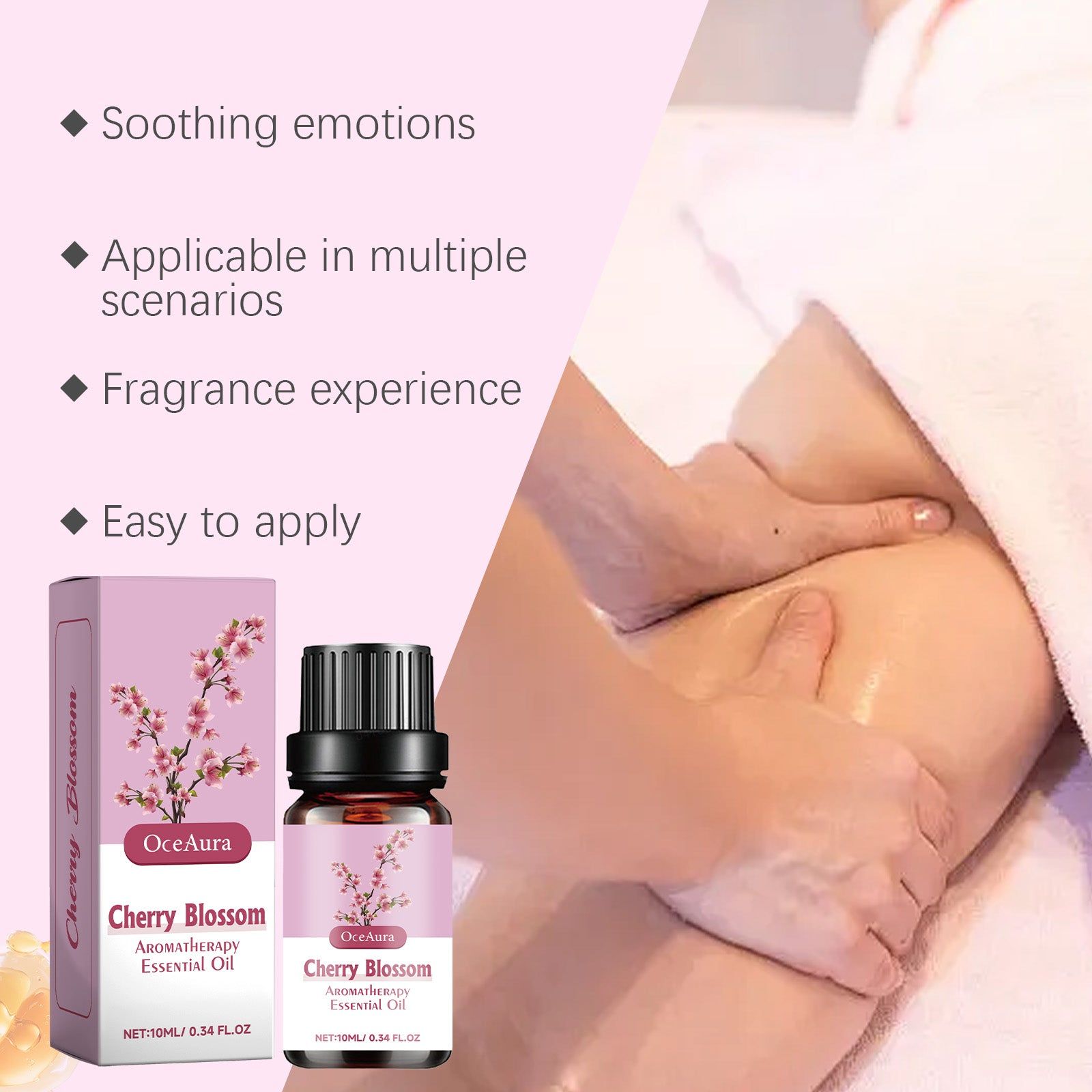 Body Care Massage Oil, Aromatherapy Relaxation, Moisturizing, Stress Relief ,10ml/box